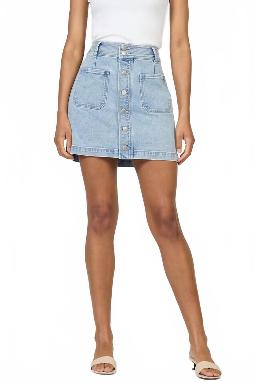 NEW DEAR JOHN DENIM quinn skirt in light blue